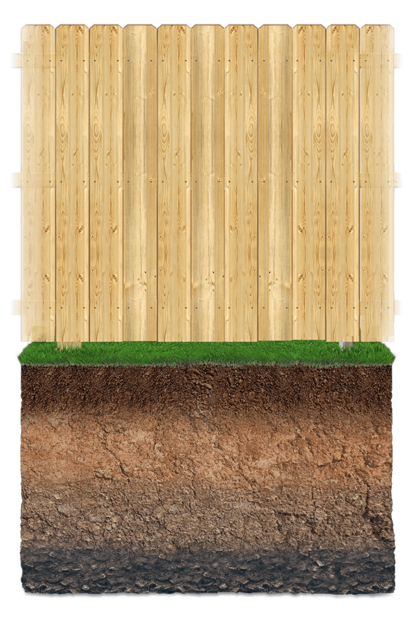 No dig wood fence company in Whatcom County Washington